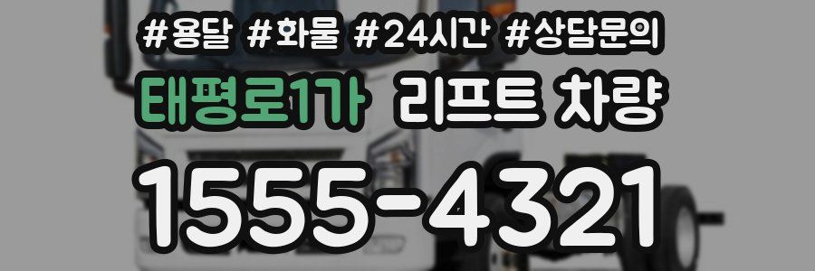 태평로1가 리프트 차량