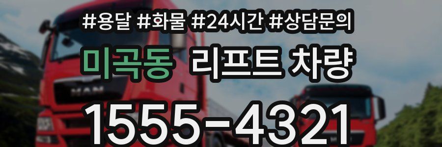 미곡동 리프트 차량