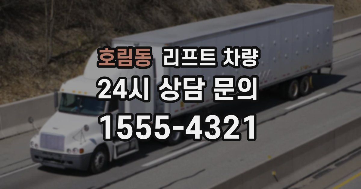 호림동 리프트 차량