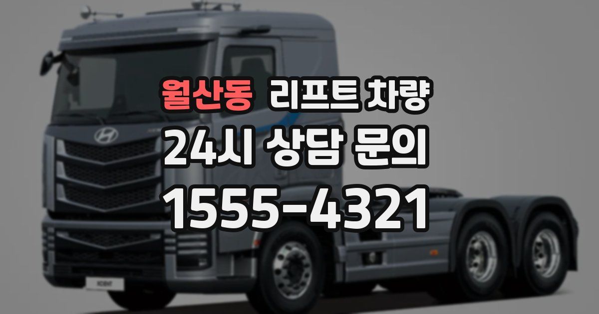 월산동 리프트 차량