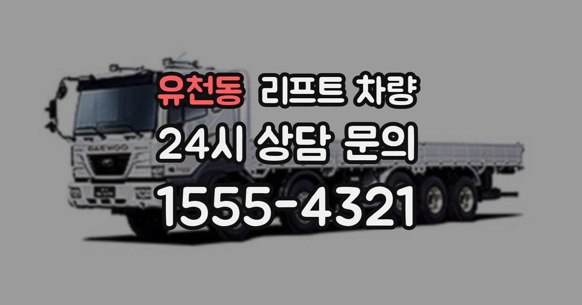 유천동 리프트 차량