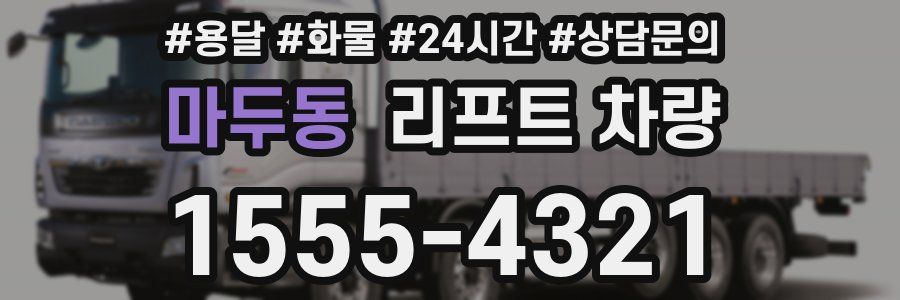 마두동 리프트 차량