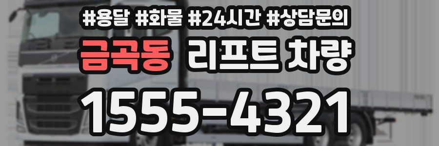 금곡동 리프트 차량