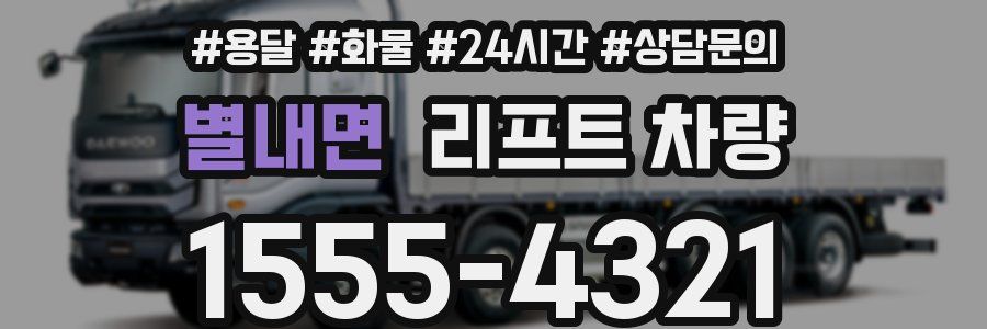 별내면 리프트 차량