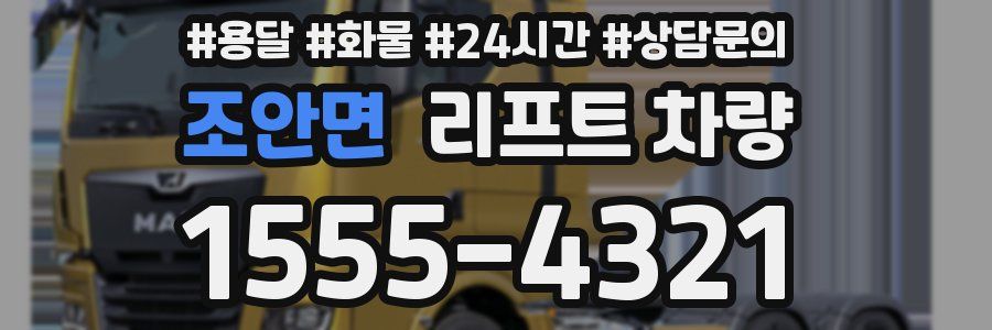 조안면 리프트 차량