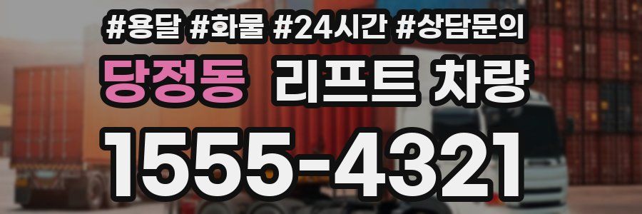 당정동 리프트 차량