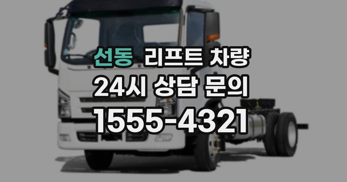 선동 리프트 차량