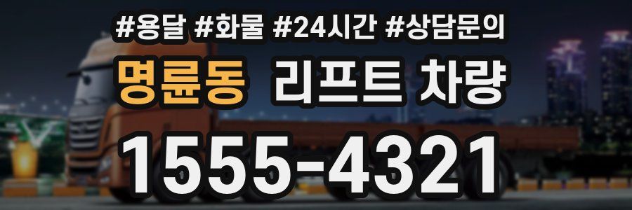 명륜동 리프트 차량