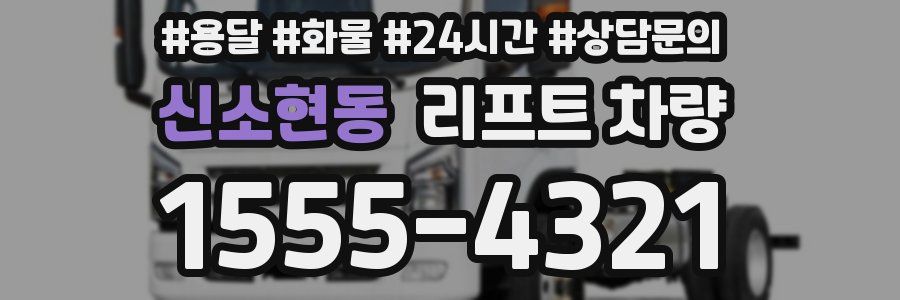 신소현동 리프트 차량