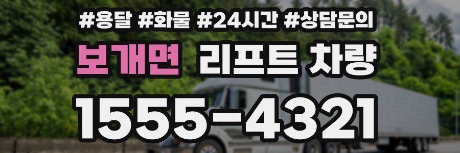 보개면 리프트 차량