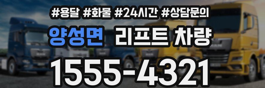 양성면 리프트 차량