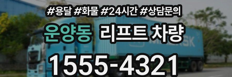 운양동 리프트 차량
