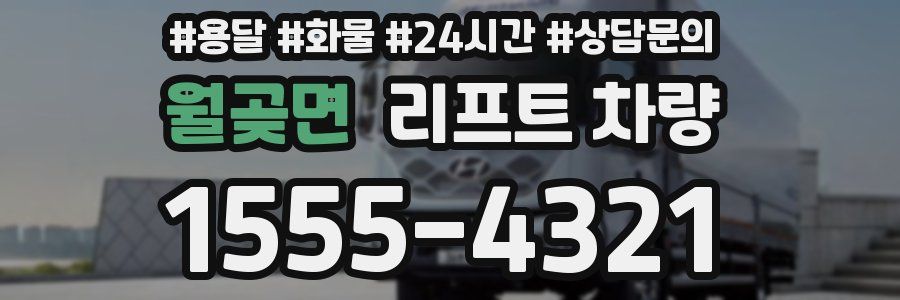 월곶면 리프트 차량