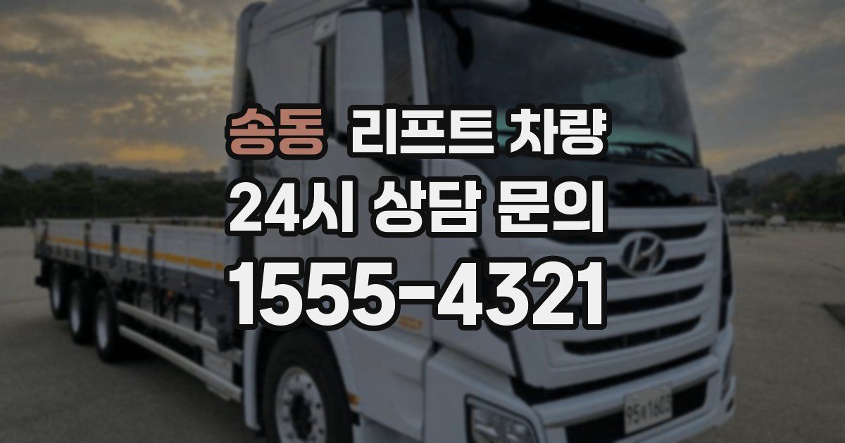 송동 리프트 차량