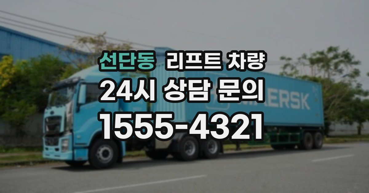 선단동 리프트 차량