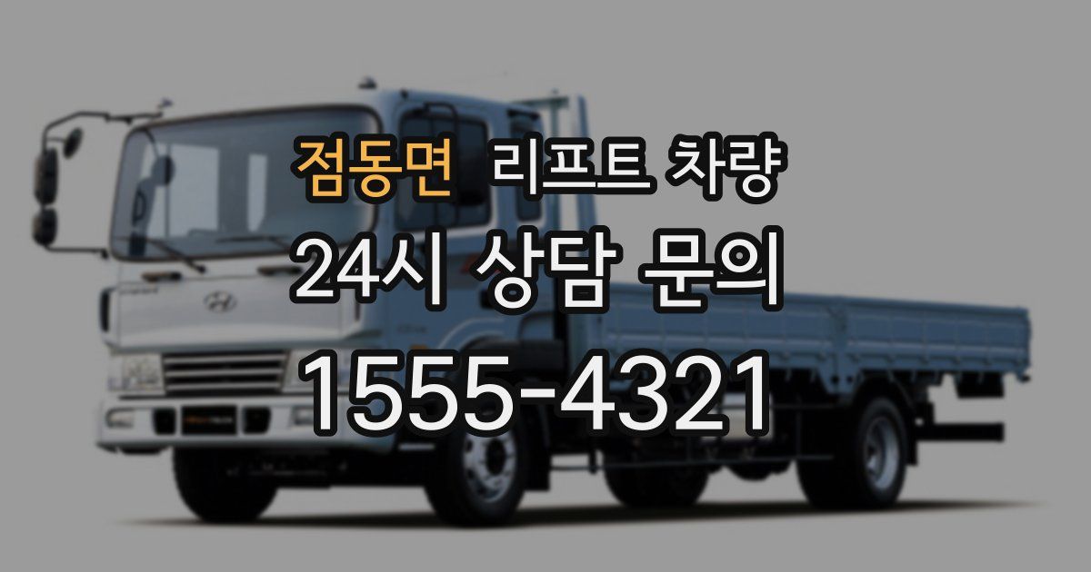 점동면 리프트 차량