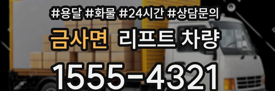 금사면 리프트 차량