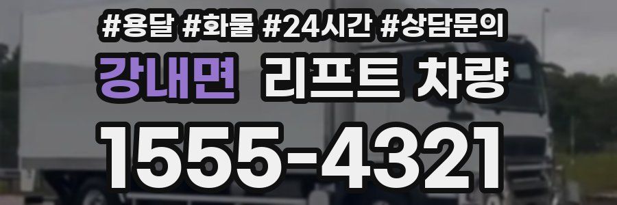 강내면 리프트 차량