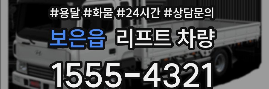 보은읍 리프트 차량
