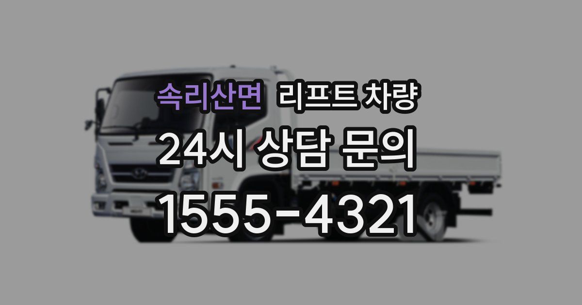 속리산면 리프트 차량