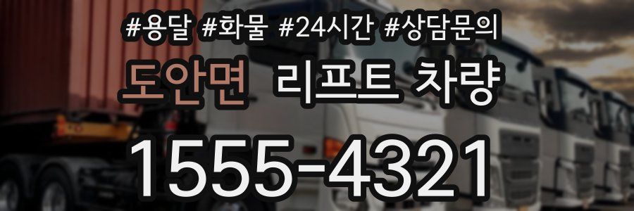 도안면 리프트 차량