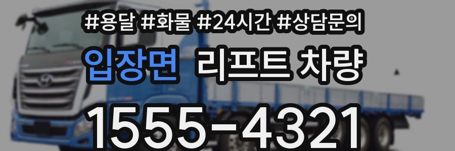 입장면 리프트 차량