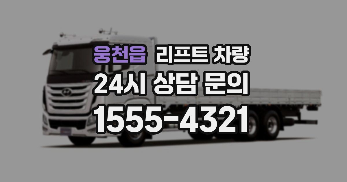 웅천읍 리프트 차량