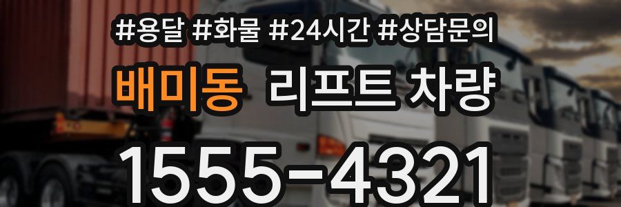 배미동 리프트 차량