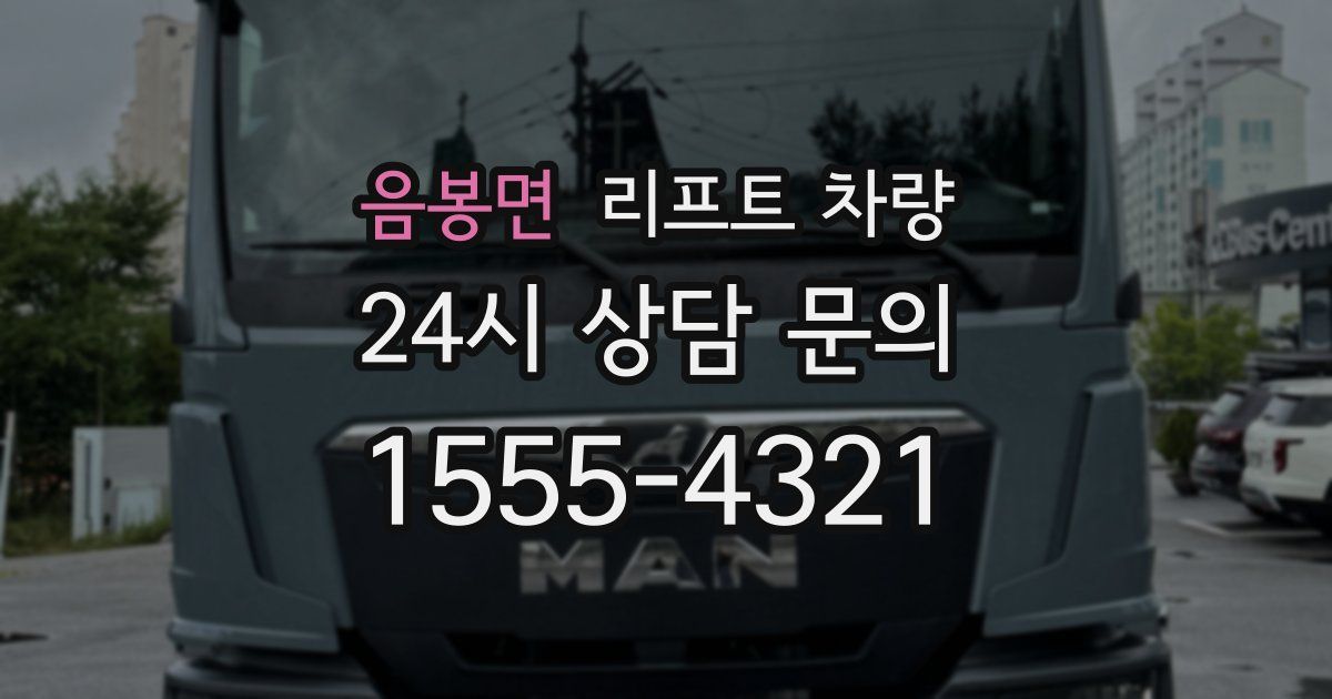 음봉면 리프트 차량