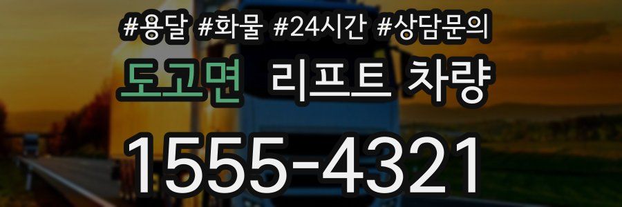 도고면 리프트 차량