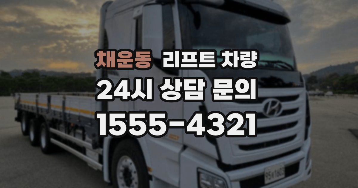 채운동 리프트 차량