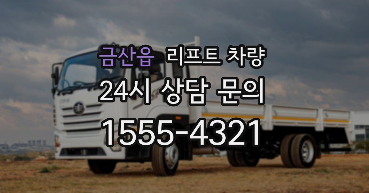 금산읍 리프트 차량