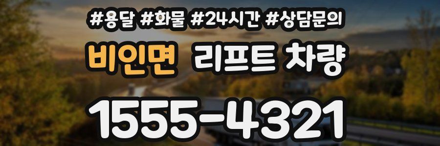 비인면 리프트 차량