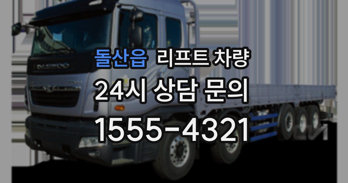 돌산읍 리프트 차량
