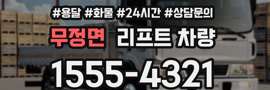 무정면 리프트 차량