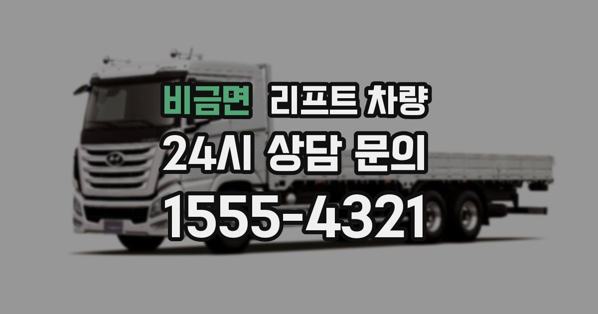 비금면 리프트 차량