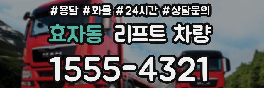 효자동 리프트 차량