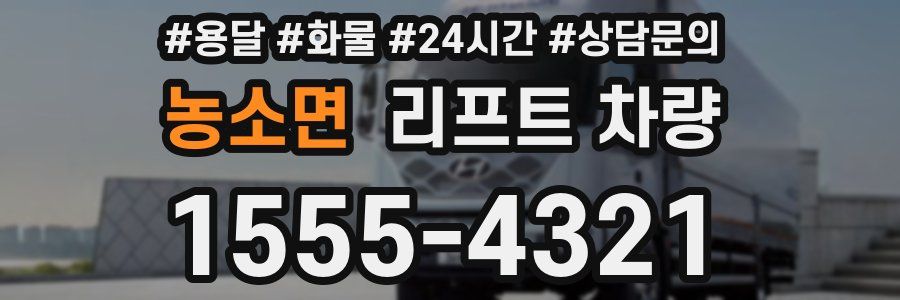 농소면 리프트 차량