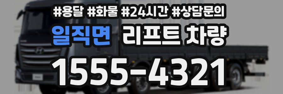 일직면 리프트 차량