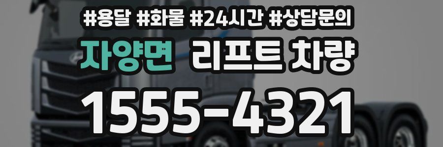자양면 리프트 차량