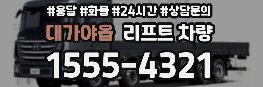 대가야읍 리프트 차량