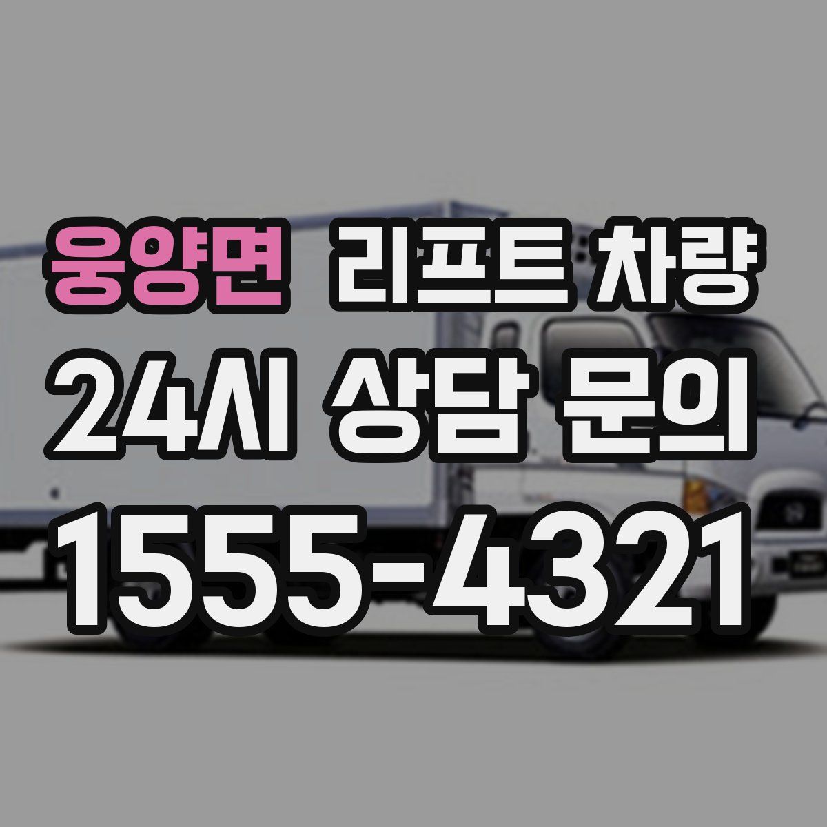 웅양면 리프트 차량