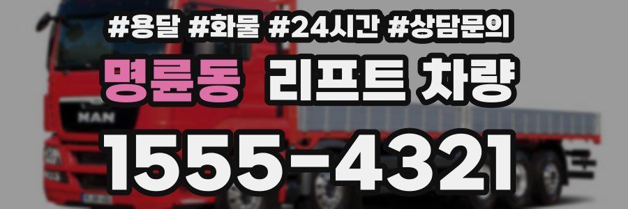 명륜동 리프트 차량