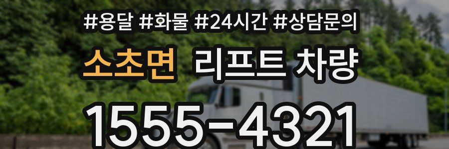 소초면 리프트 차량