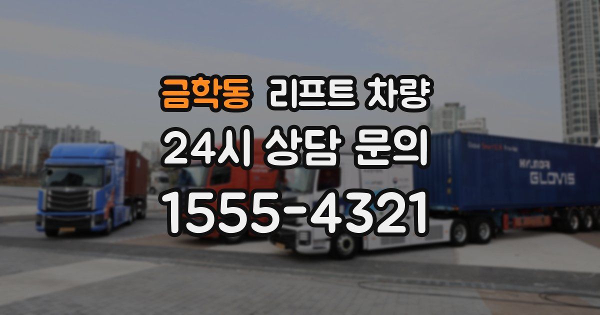 금학동 리프트 차량