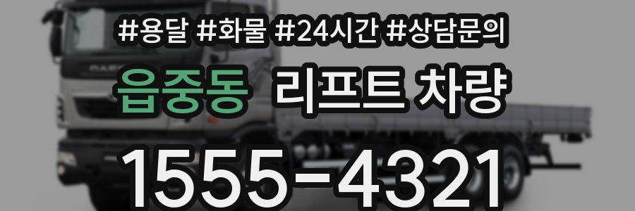 읍중동 리프트 차량