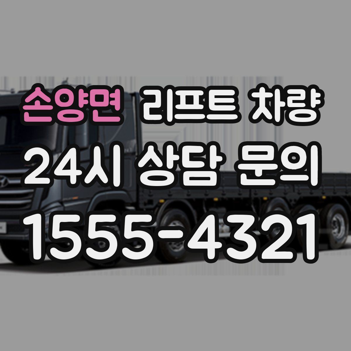 손양면 리프트 차량