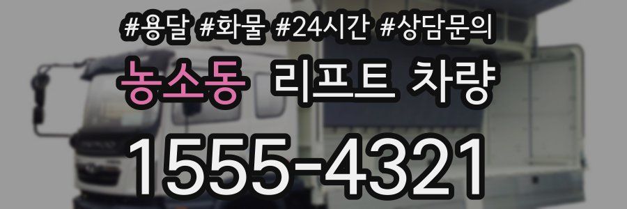 농소동 리프트 차량
