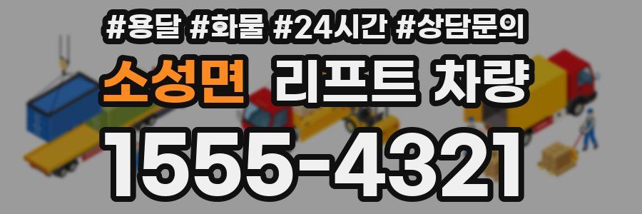 소성면 리프트 차량