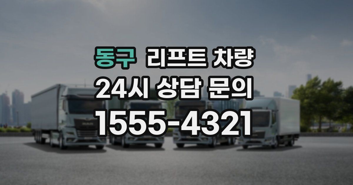 동구 리프트 차량